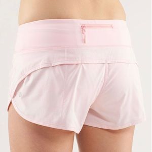 Lululemon Speed Shorts - Blush Quartz